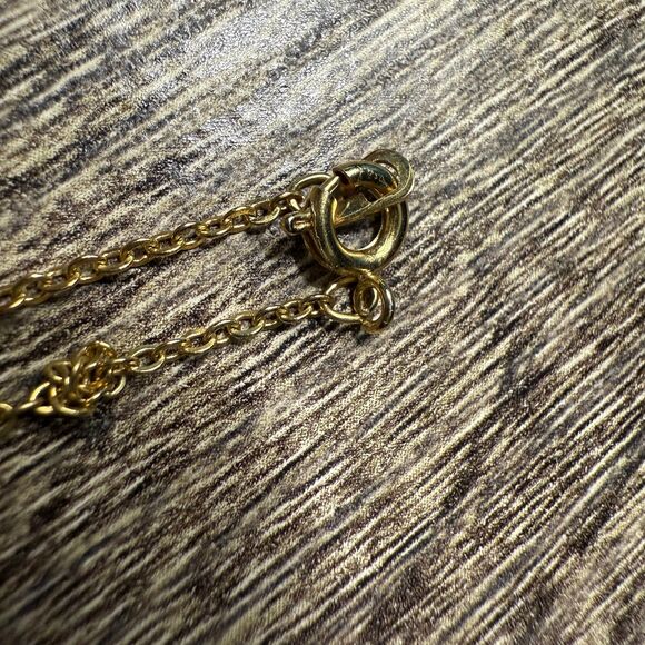 Gold Tone Initial “D” Necklace - Picture 5 of 7
